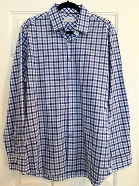 Duchamp Regular Size Button-Down Dress Shirts - size 17/XL